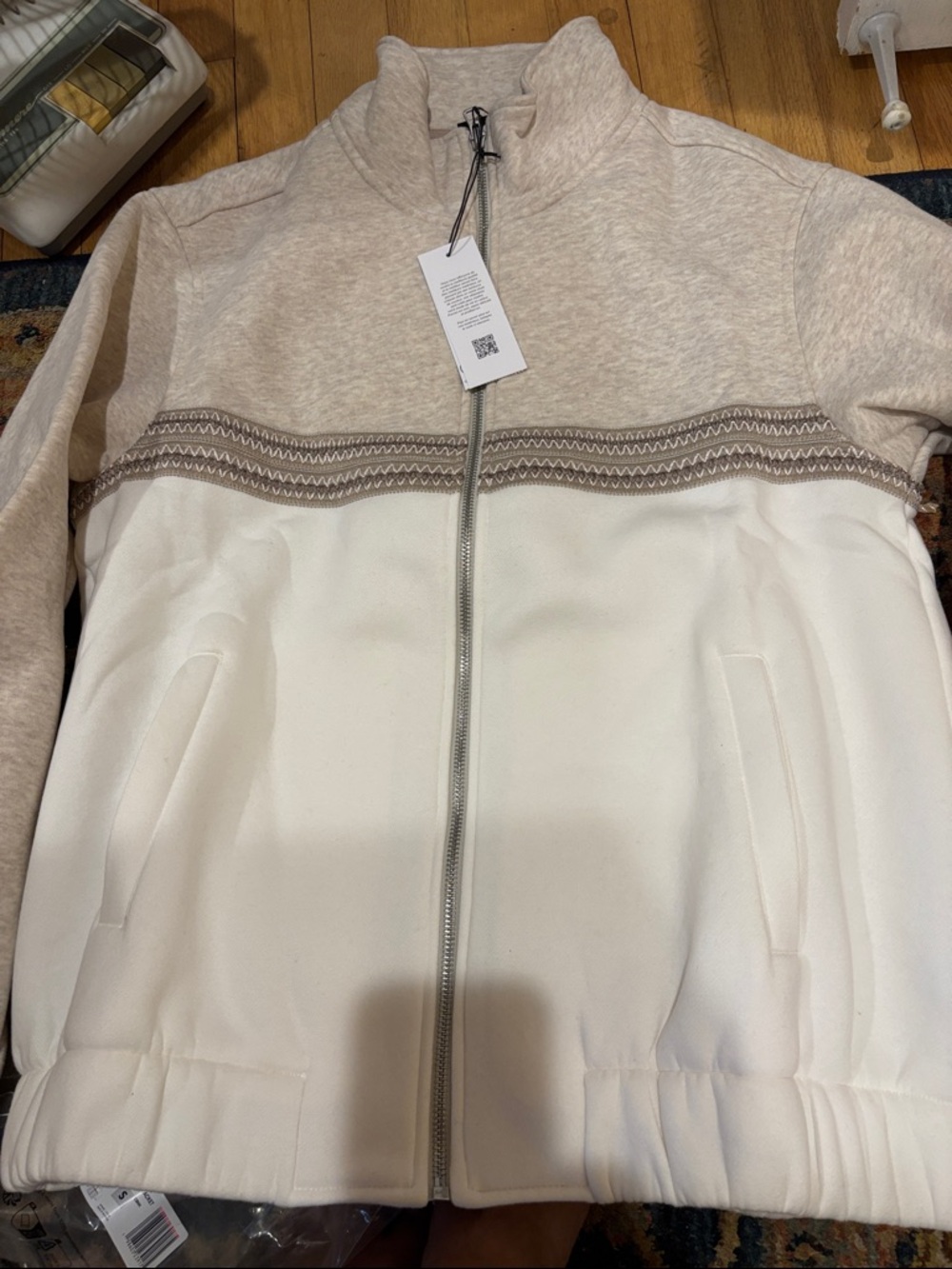 UGG-Tasman Track Jacket-Cream - Picture 5 of 5